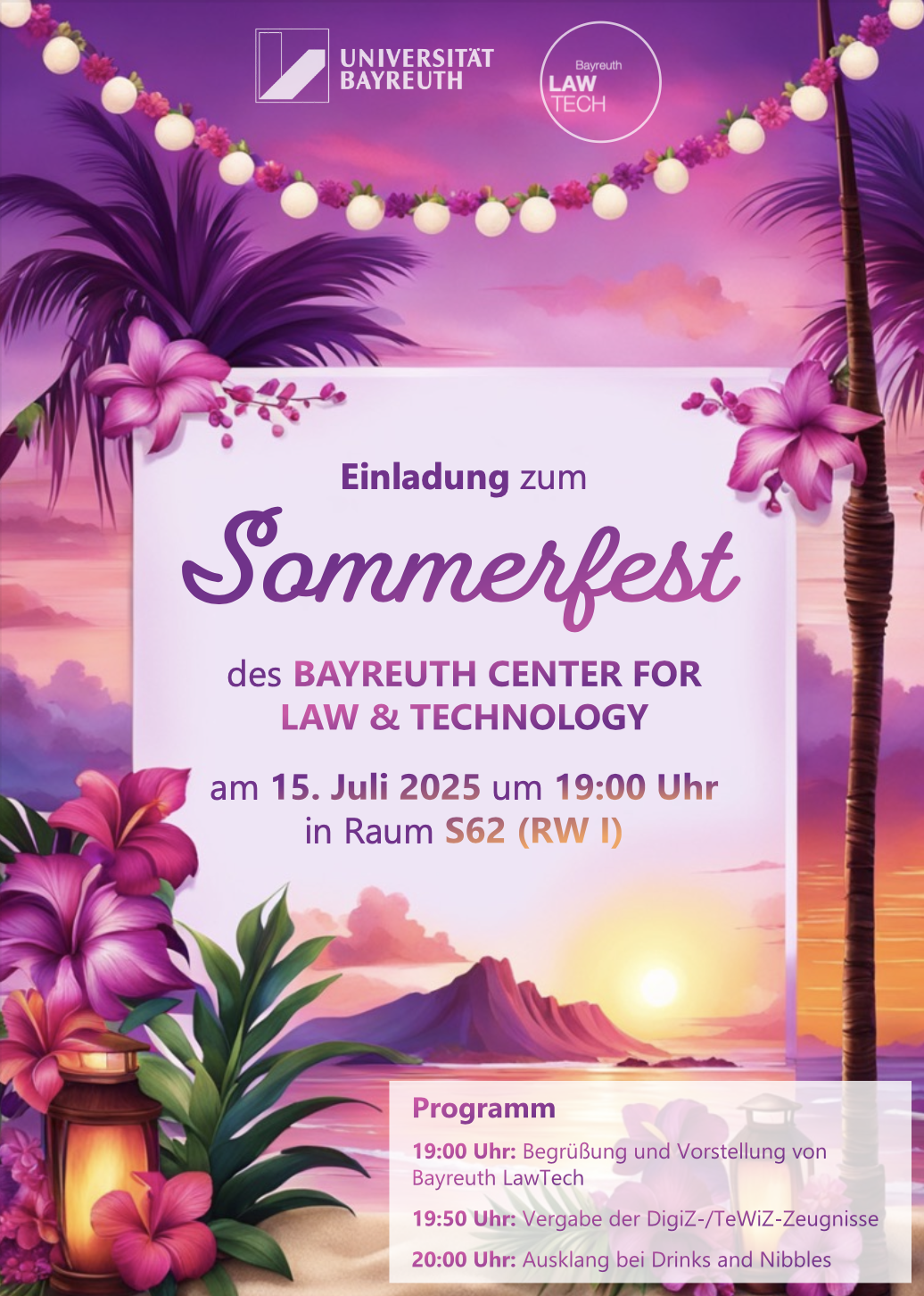 Einladung Sommerfest LawTech